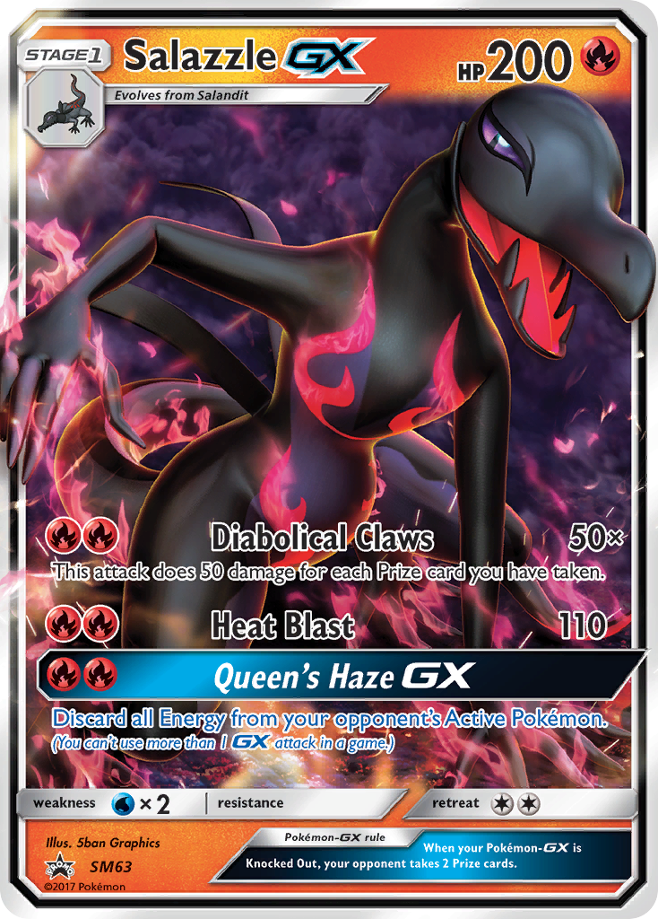 Sun & Moon Promo Salazzle GX #63