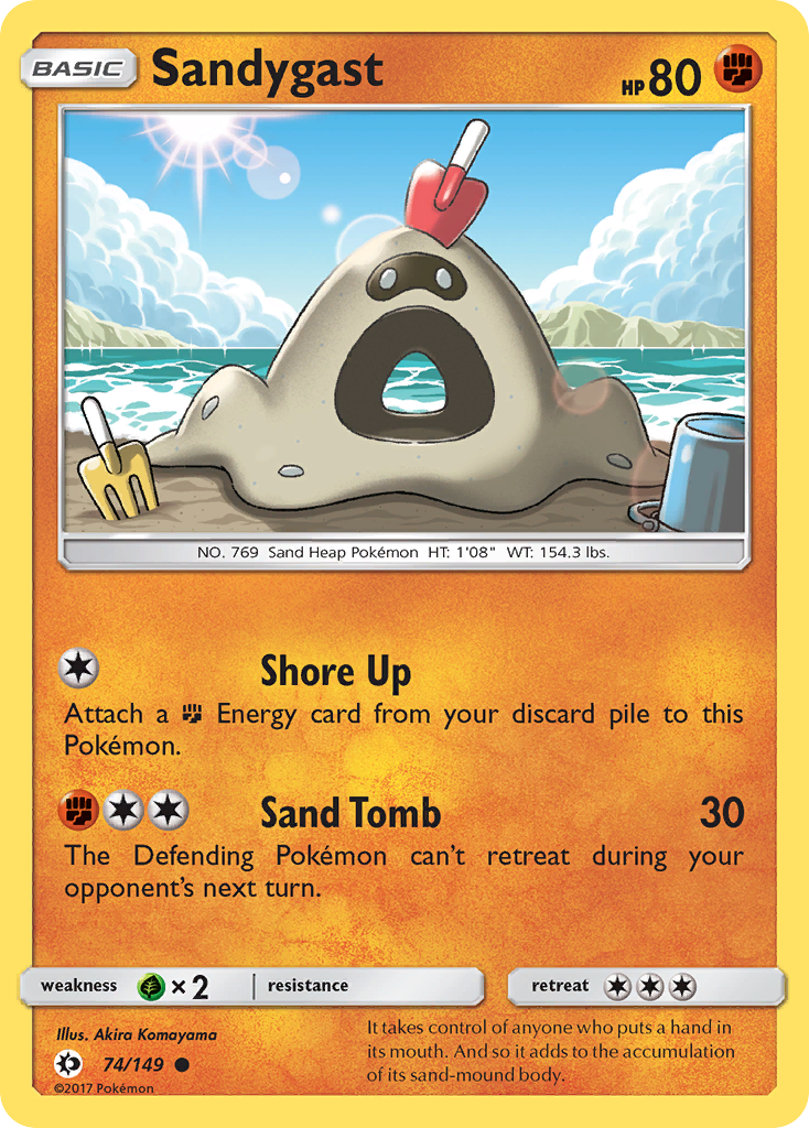 Sun & Moon Sandygast #74/149