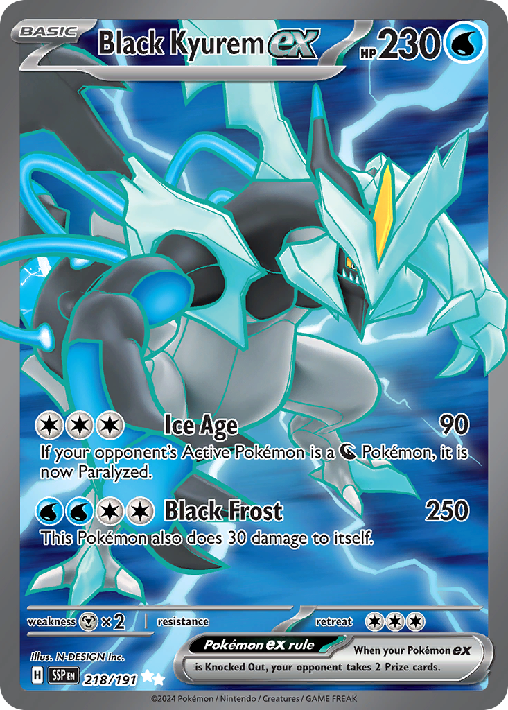 Surging Sparks Black Kyurem ex #218/191