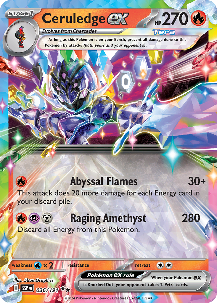 Surging Sparks Ceruledge ex #36/191