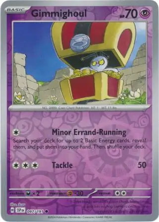 Surging Sparks Gimmighoul #97/191 reverse holo