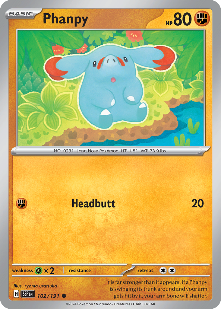 Surging Sparks Phanpy #102/191