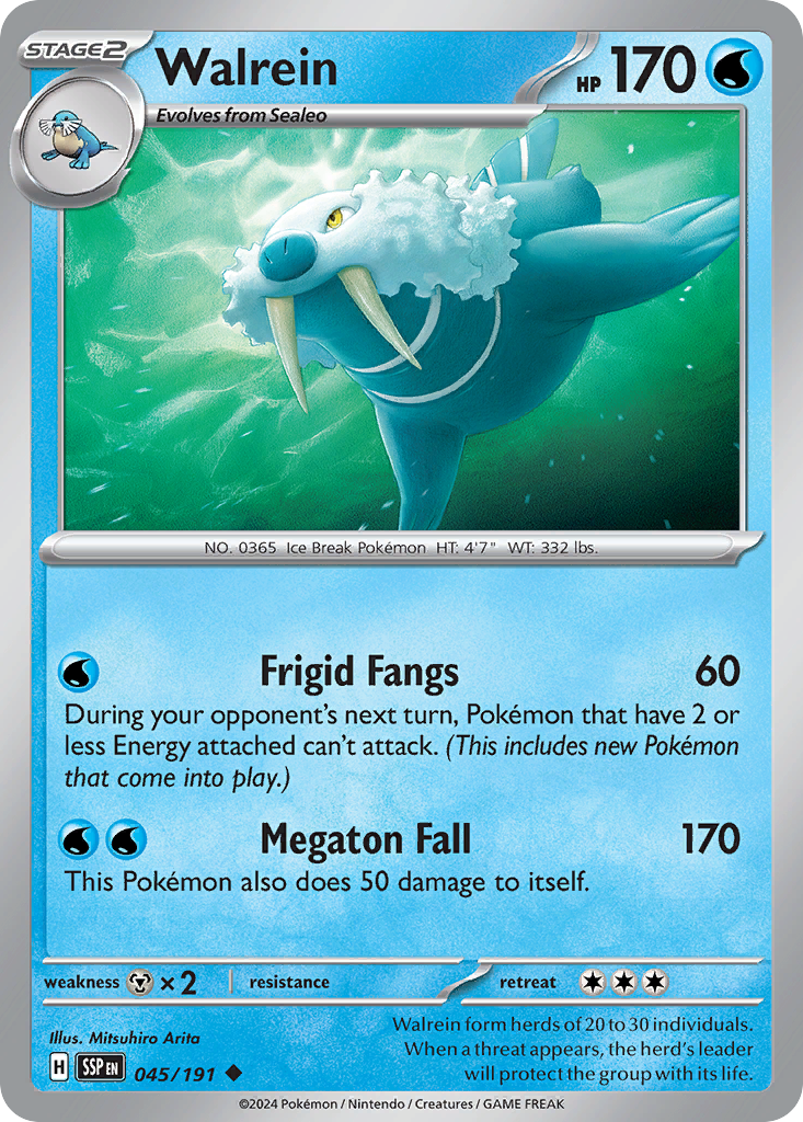 Surging Sparks Walrein #45/191