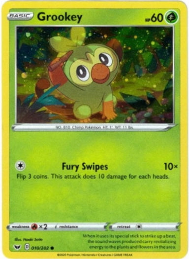 Sword & Shield Grookey #10/202 Galaxy Holo