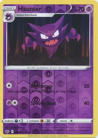 Sword & Shield Haunter #84/202 reverse holo