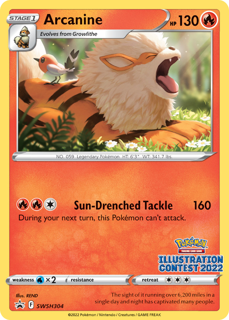Sword & Shield Promo’s Arcanine #304