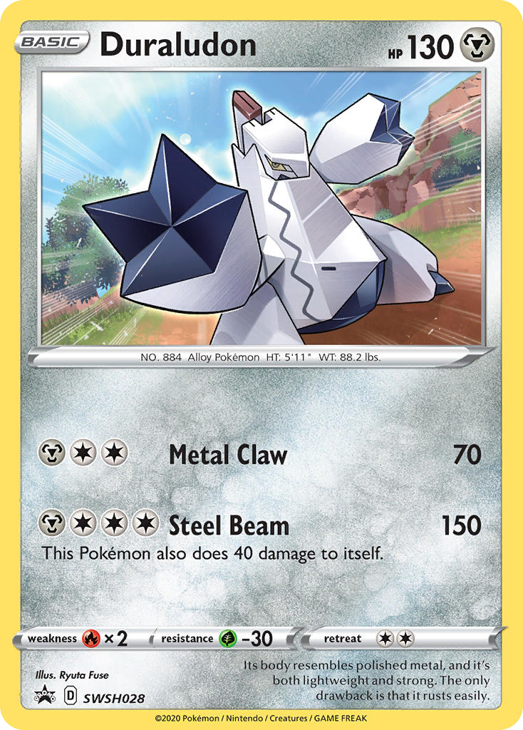 Sword & Shield Promo's Holo Duraludon #28