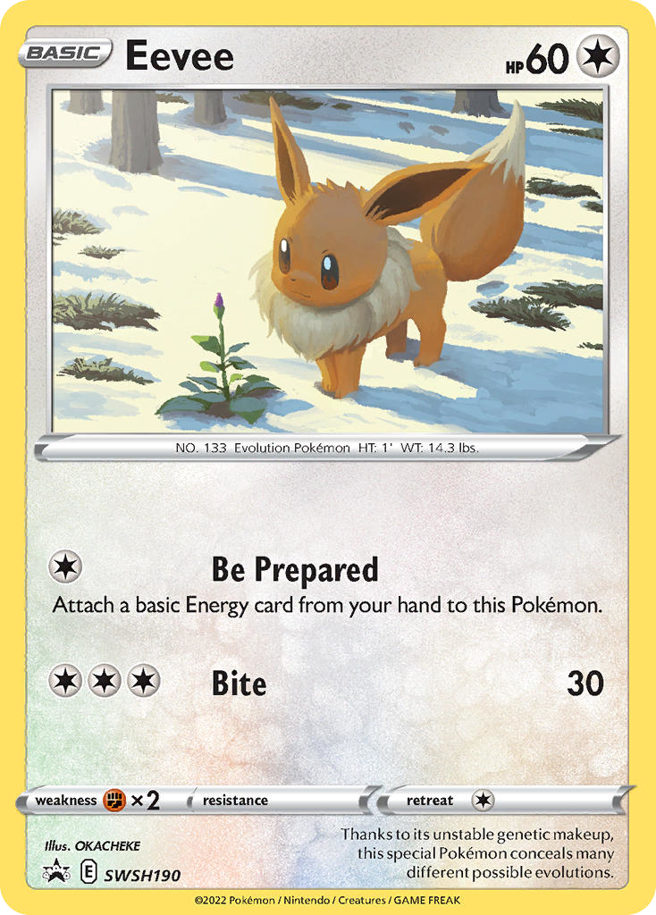 Sword & Shield Promo's Holo Eevee #190
