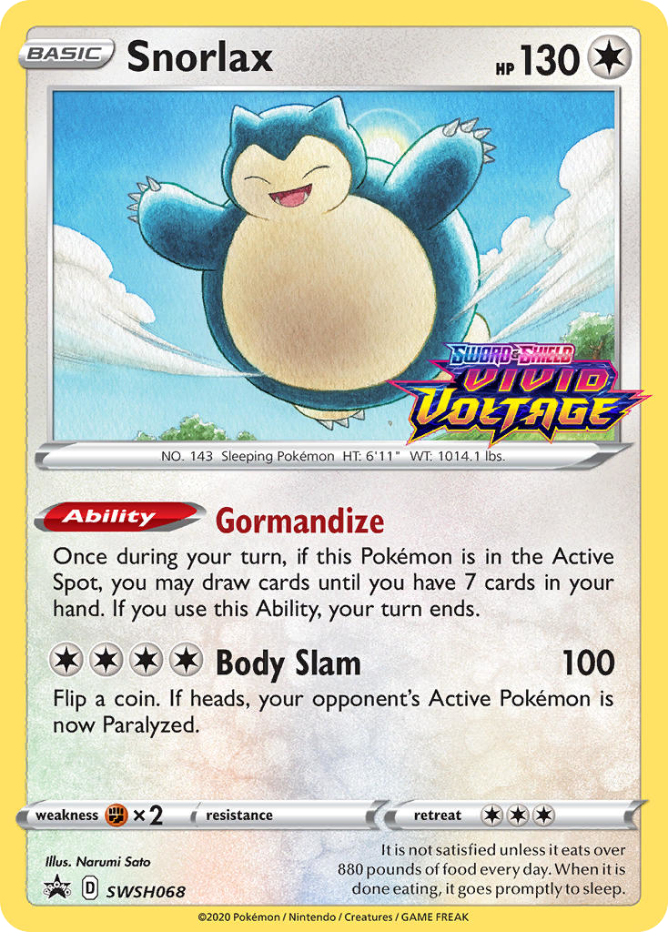 Sword & Shield Promo's Snorlax #68