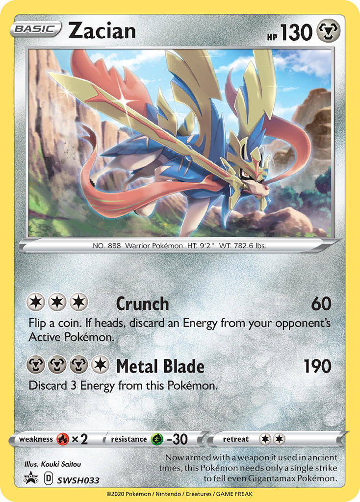 Sword & Shield Promo's Zacian #33