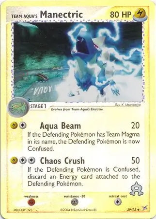 Team Magma v Aqua Team Aqua's Manectric #29/95 reverse holo