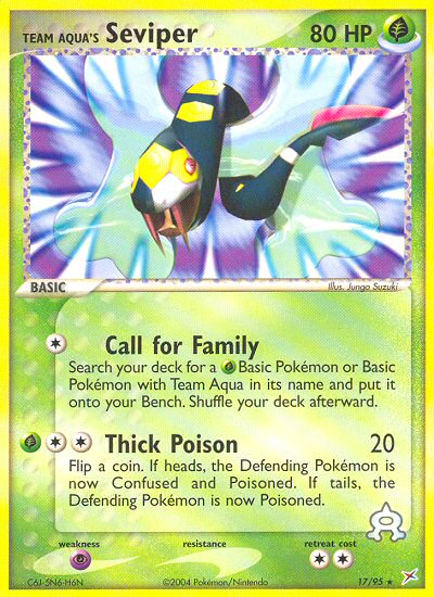 Team Magma v Aqua Team Aqua's Seviper #17/95