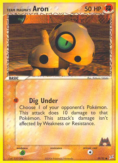 Team Magma v Aqua Team Magma's Aron #59/95