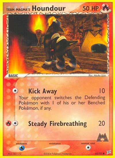 Team Magma v Aqua Team Magma's Houndour #63/95