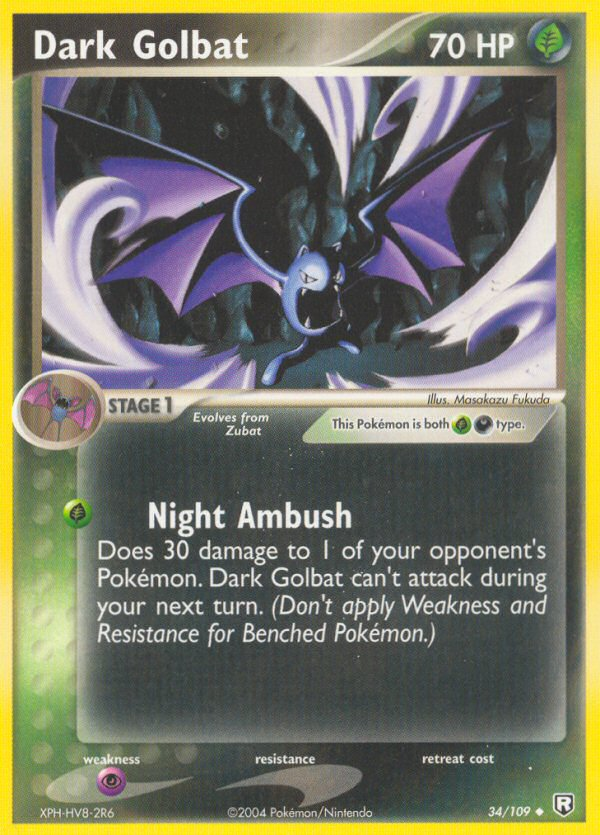 Team Rocket Returns Dark Golbat #34/109