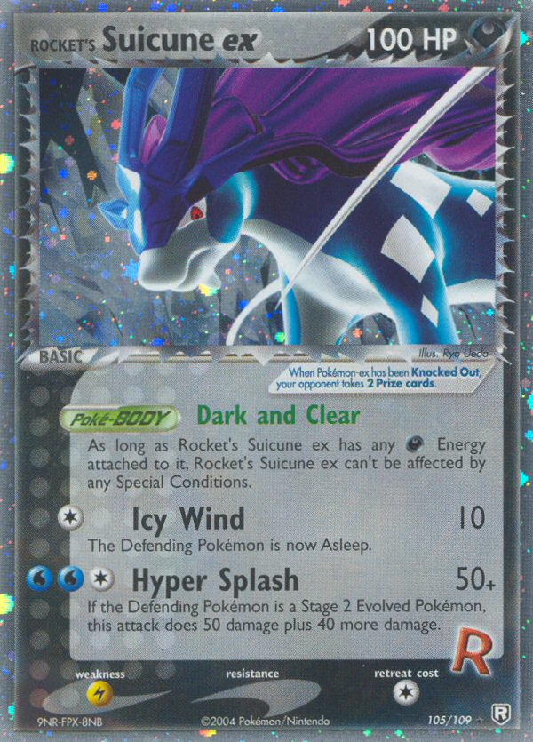 Team Rocket Returns Rocket’s Suicune ex #105/109