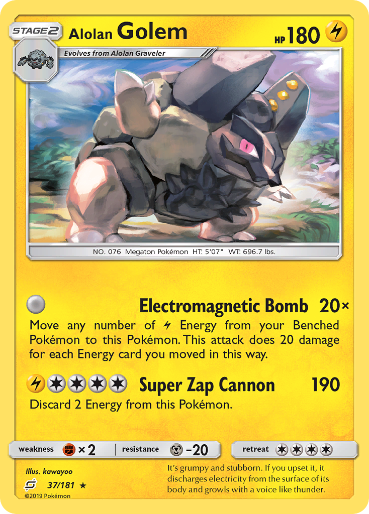 Team Up Alolan Golem #37/181
