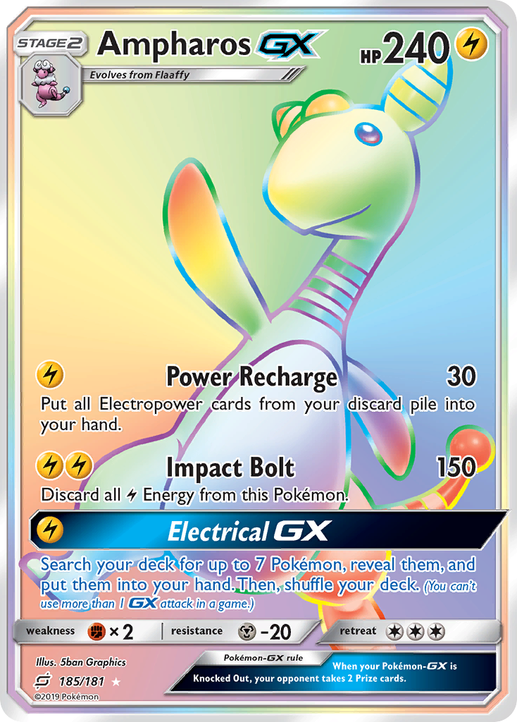 Team Up Ampharos GX #185/181