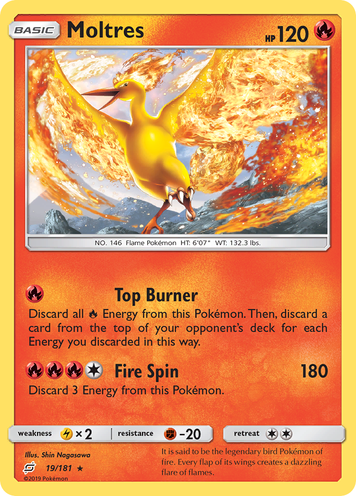 Team Up Holo Moltres #19/181