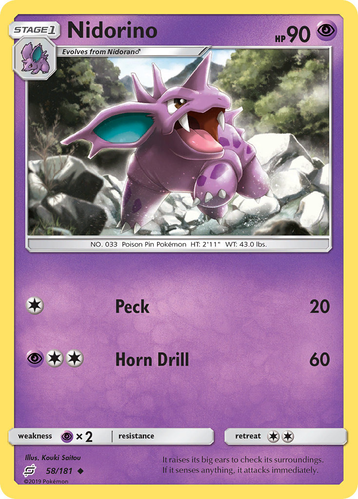 Team Up Nidorino #58/181