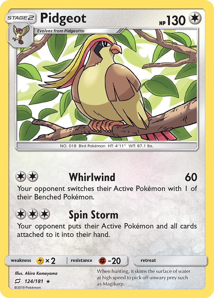 Team Up Pidgeot #124/181