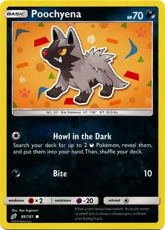 Team Up Poochyena #86/181 reverse holo
