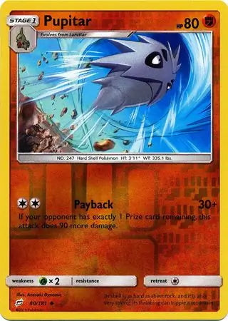 Team Up Pupitar #80/181 reverse holo
