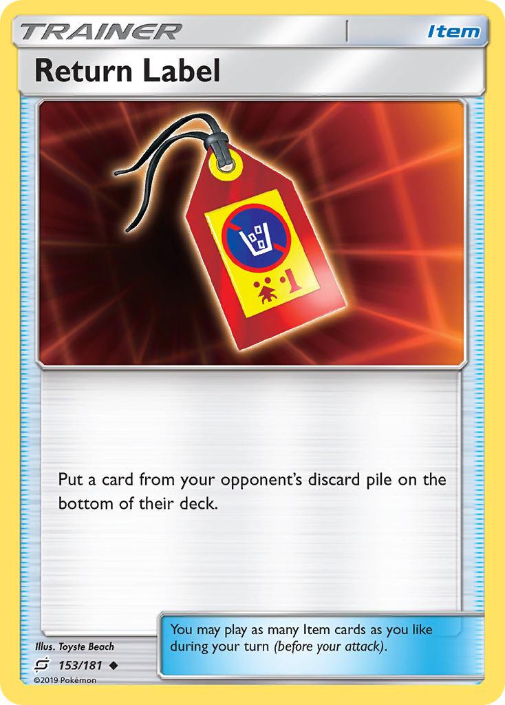 Team Up Return Label #153/181