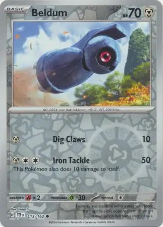 Temporal Forces Beldum #113/162 reverse holo