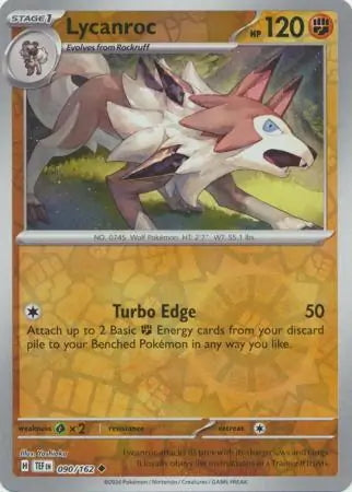 Temporal Forces Lycanroc #90/162 reverse holo