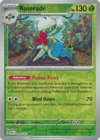 Temporal Forces Roserade #9/162 reverse holo
