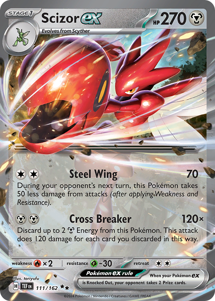 Temporal Forces Scizor ex #111/162