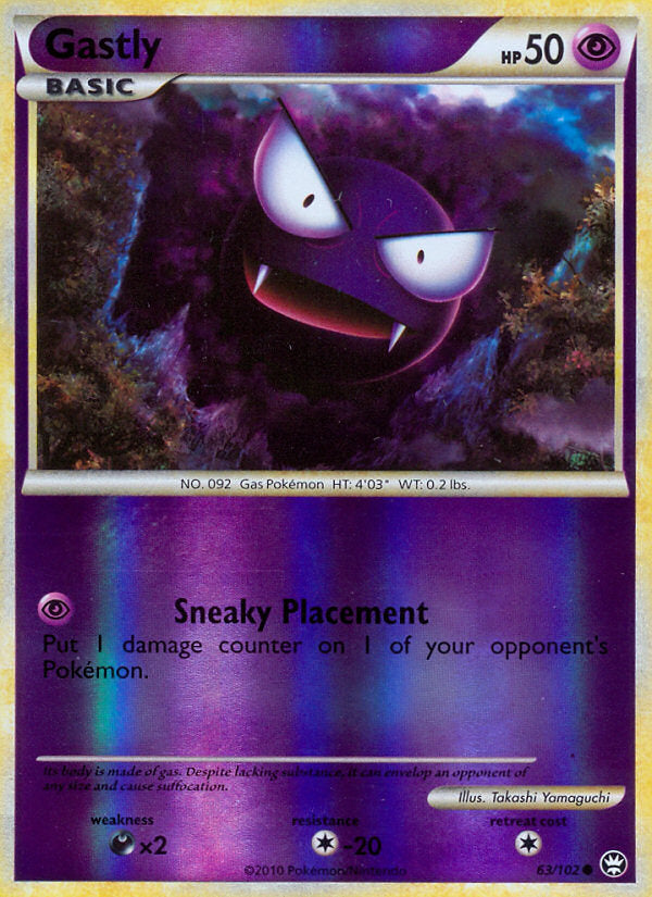 Triumphant Gastly #63/102 reverse holo