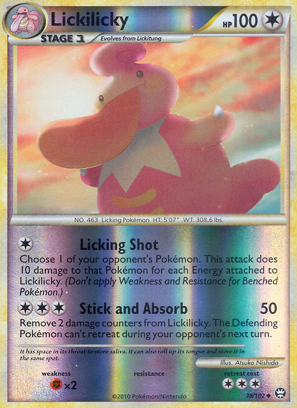 Triumphant Lickilicky #38/102 reverse holo