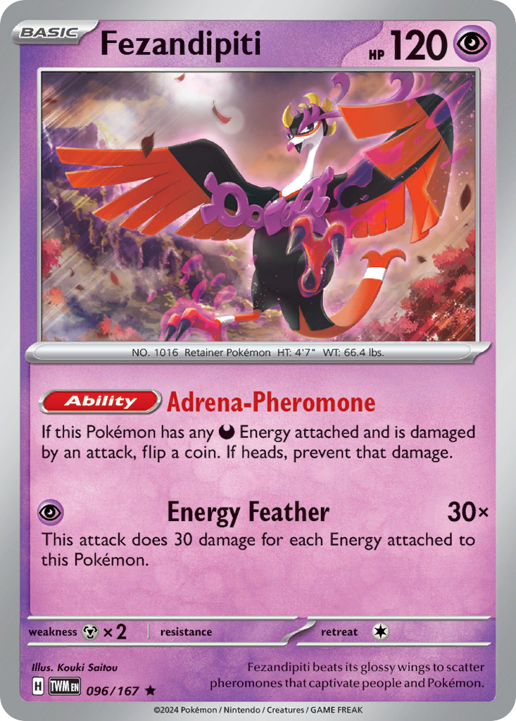 Twilight Masquerade Holo Fezandipiti #96/167