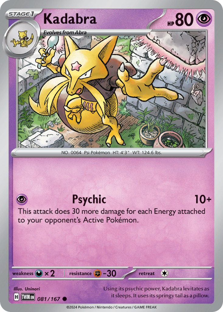Twilight Masquerade Kadabra #81/167