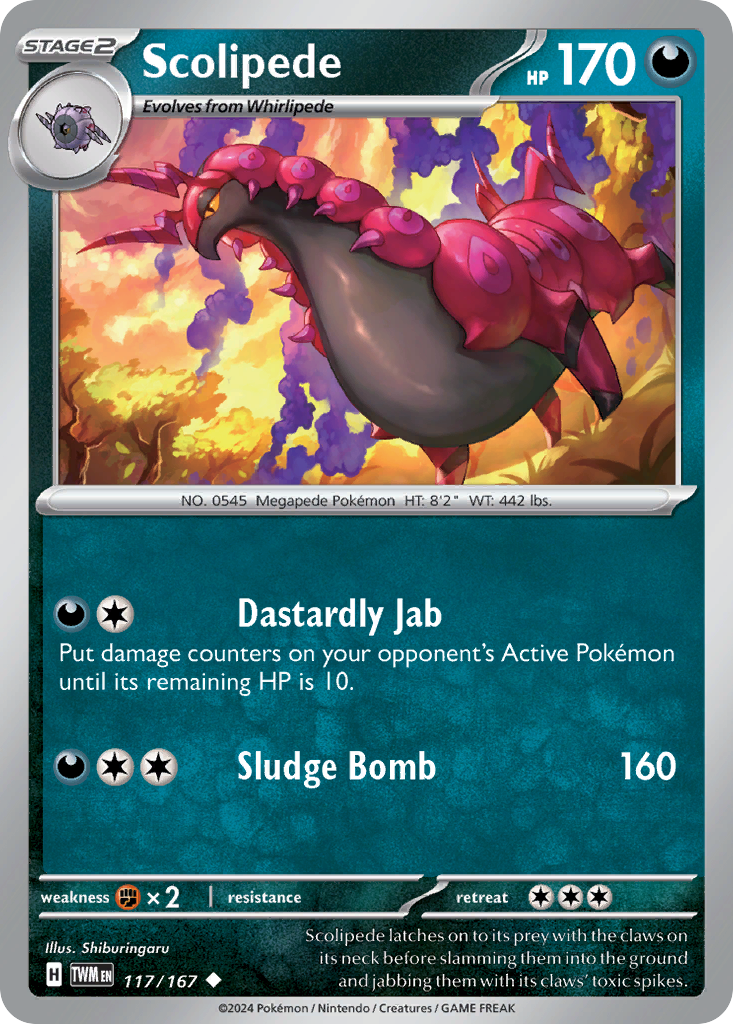 Twilight Masquerade Scolipede #117/167