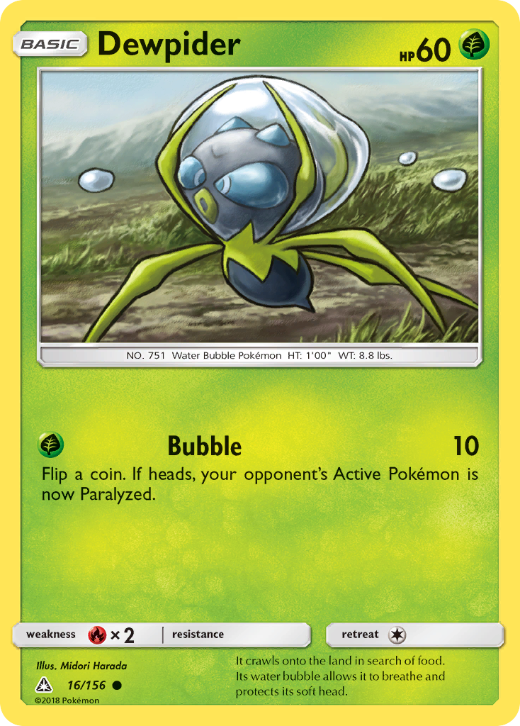 Ultra Prism Dewpider #16/156