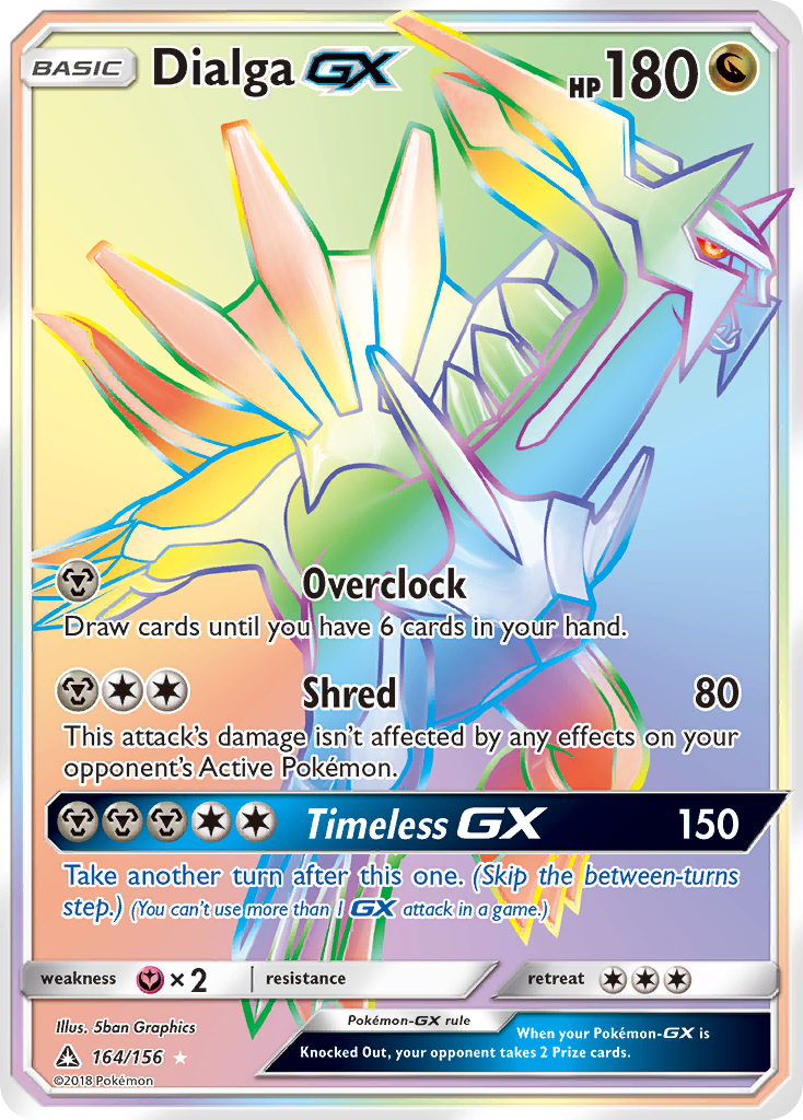 Ultra Prism Dialga GX #164/156