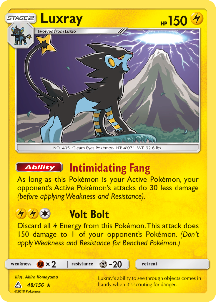 Ultra Prism Holo Luxray #48/156
