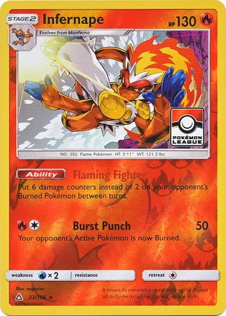 Ultra Prism Holo Infernape #23 League Promo