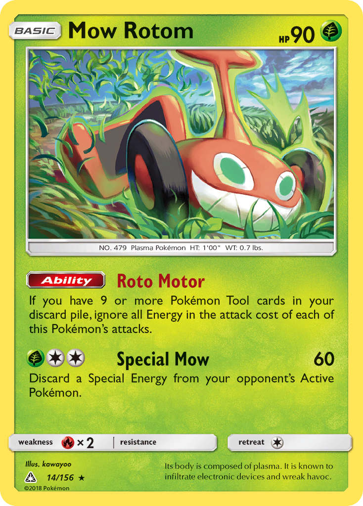 Ultra Prism Mow Rotom #14/156