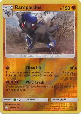 Ultra Prism Rampardos #65/156 reverse holo