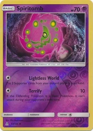 Ultra Prism Spiritomb #53/156 reverse holo