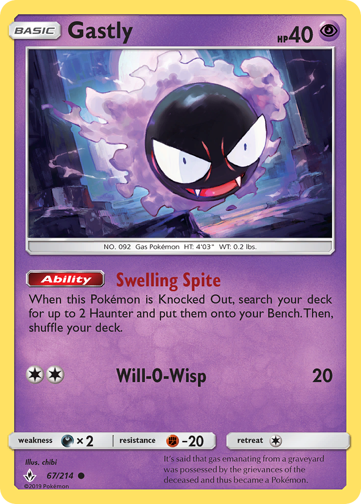Unbroken Bonds Gastly #67/214