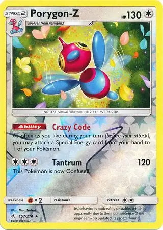 Unbroken Bonds Porygon-Z #157/214 reverse holo