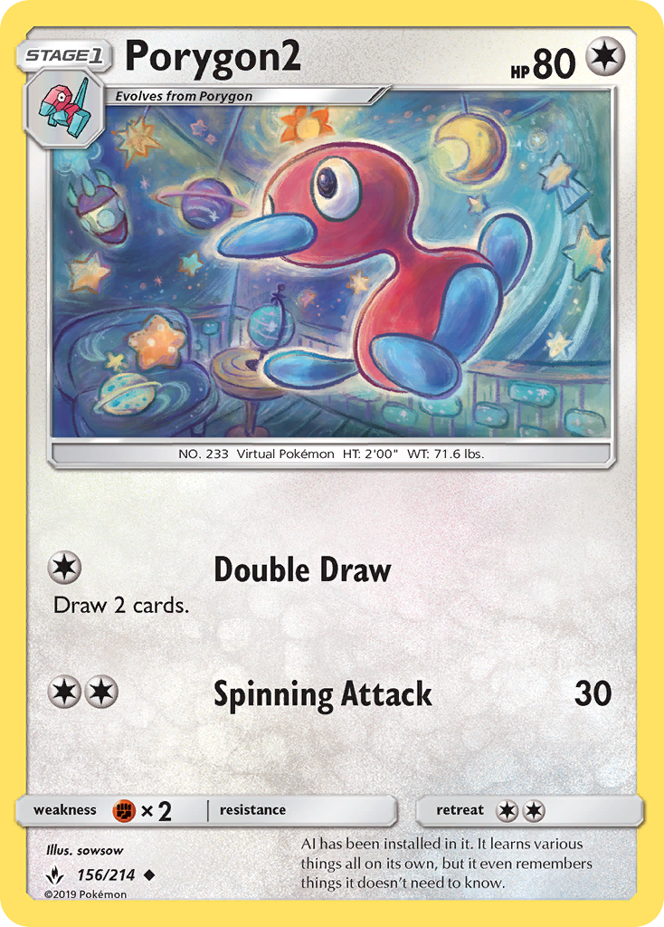Unbroken Bonds Porygon2 #156/214