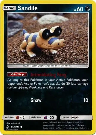 Unbroken Bonds Sandile #113/214 reverse holo