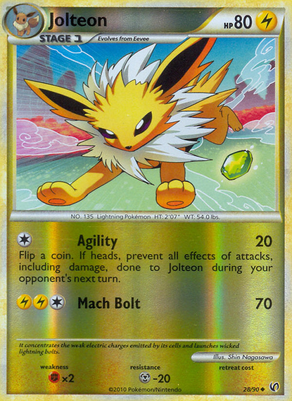 Undaunted Jolteon #28/90 reverse holo
