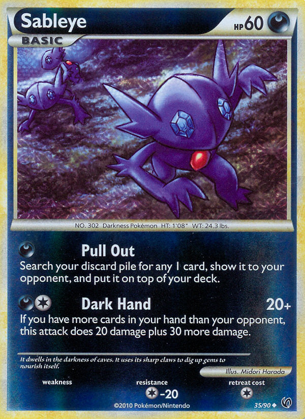 Undaunted Sableye #35/90 reverse holo
